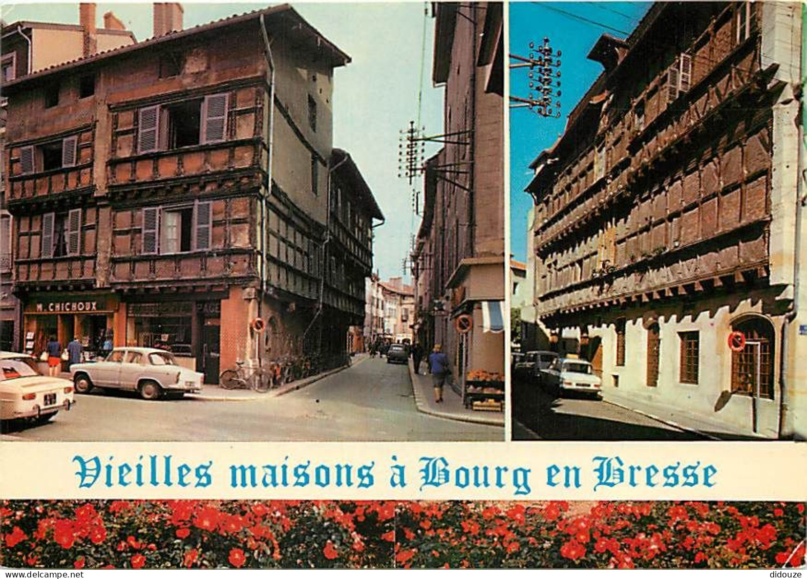 Automobiles - Bourg En Bresse - Vieilles Maisons - Multivues - CPM - Voir Scans Recto-Verso - Passenger Cars