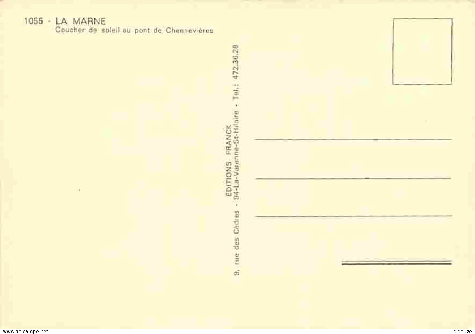 94 - Chennevières Sur Marne - La Marne - Coucher De Soleil Au Pont De Chennevières - Carte Neuve - CPM - Voir Scans Rect - Chennevieres Sur Marne