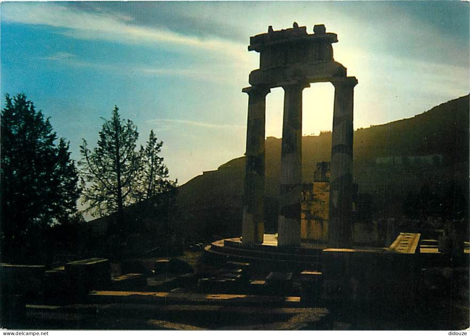 Grèce - Delphes - Delphi - Marmaria - Coucher De Soleil - Carte Neuve - CPM - Voir Scans Recto-Verso - Grèce