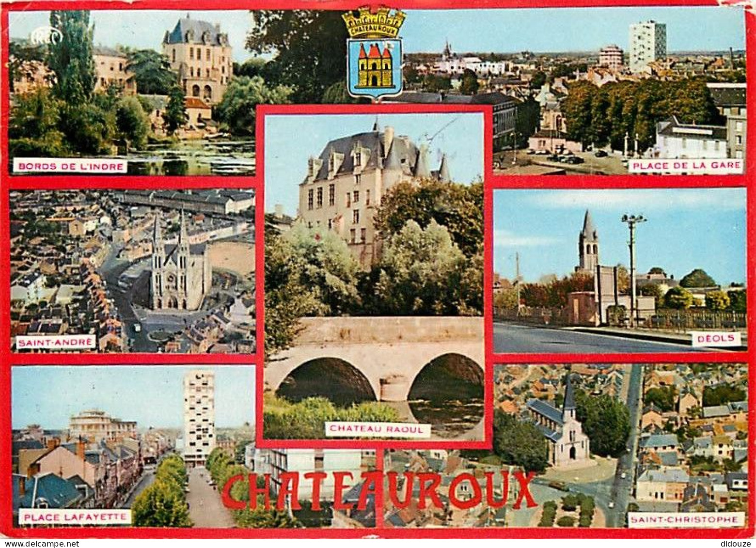 36 - Chateauroux - Multivues - Blasons - CPM - Voir Scans Recto-Verso - Chateauroux