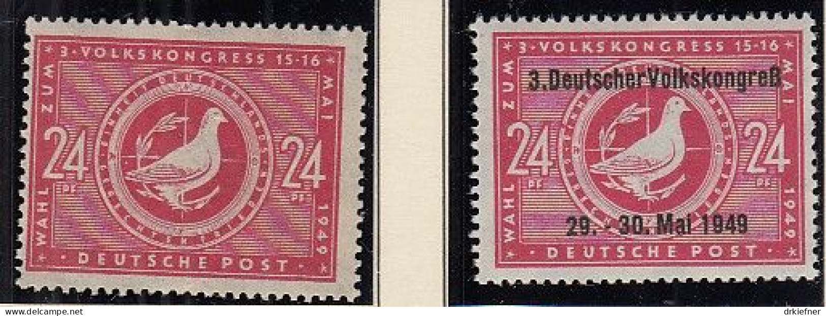 SBZ  232-233, Postfrisch **, 3. Volkskongress, 1949 - Ungebraucht