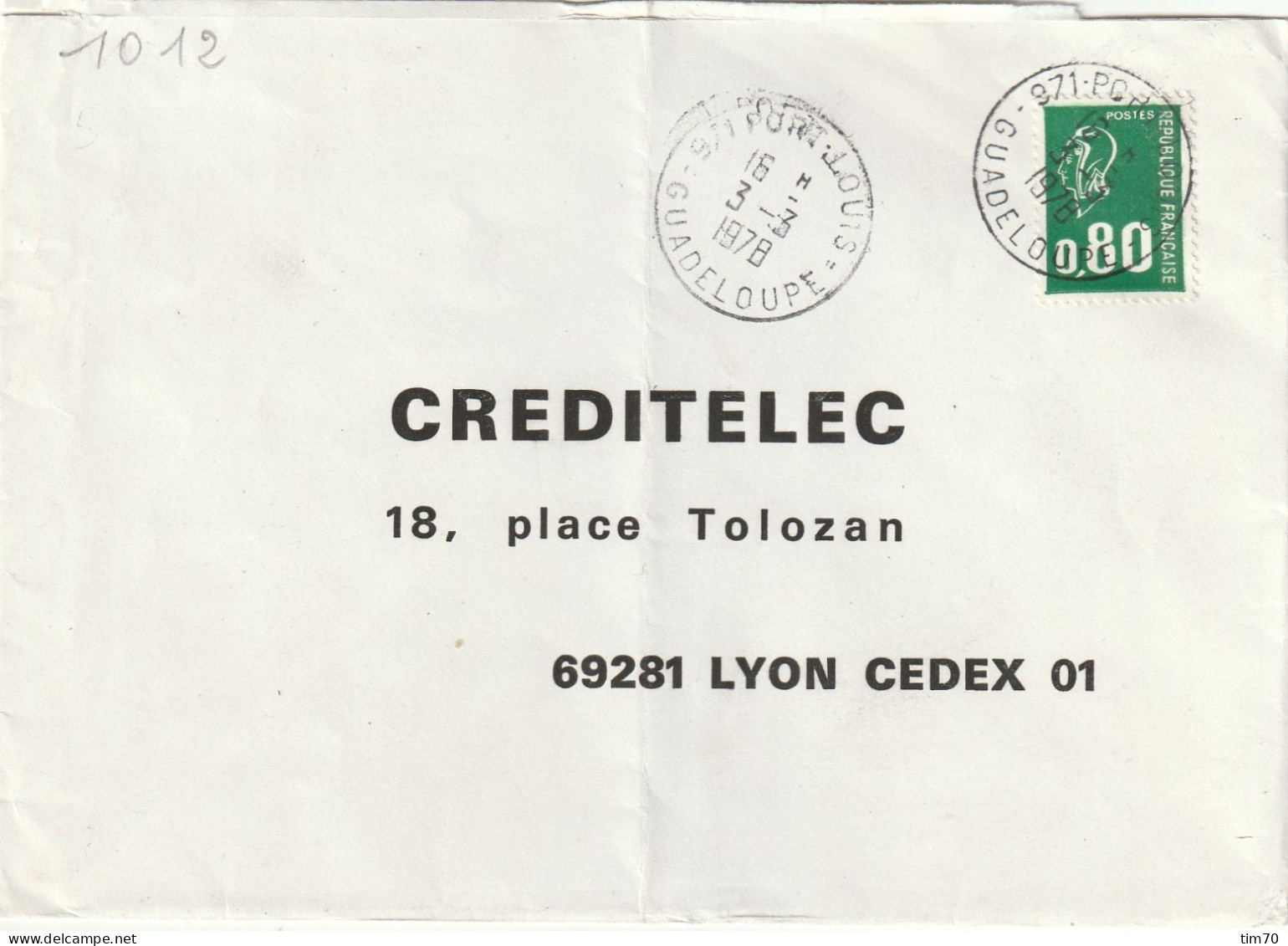 CAD / N°  1891     971 - PORT - LOUIS  - GUADELOUPE - Handstempels