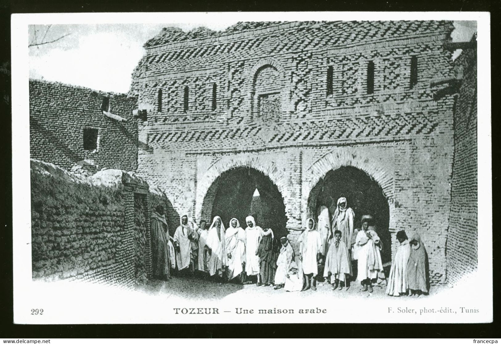 937 - TUNISIE - TOZEUR - Une Maison Arabe  - DOS NON DIVISE - Tunisia