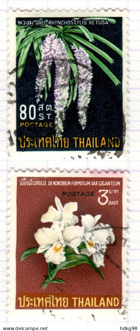 T+ Thailand 1967 Mi 495 499 Orchideen - Thailand