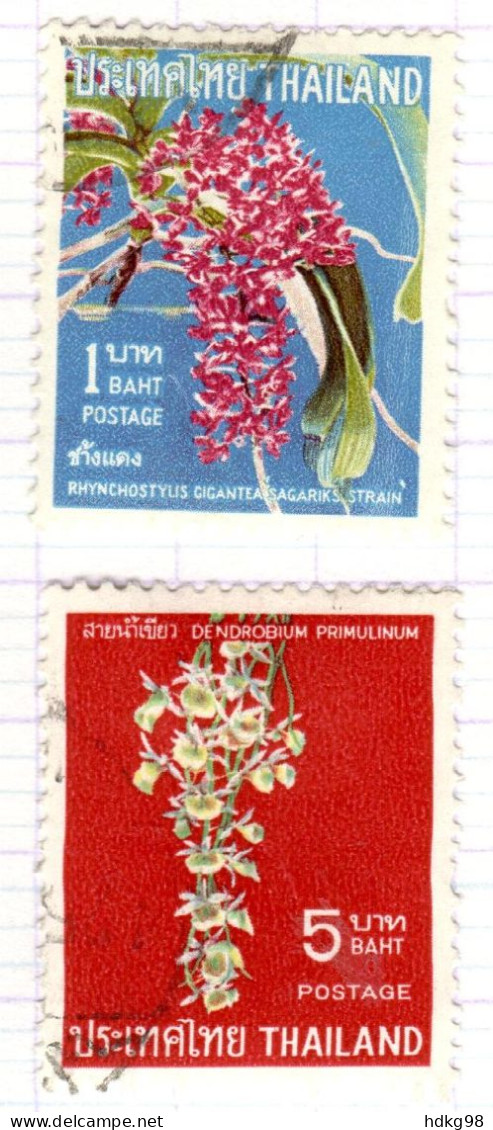 T+ Thailand 1967 Mi 496 500 Orchideen - Tailandia