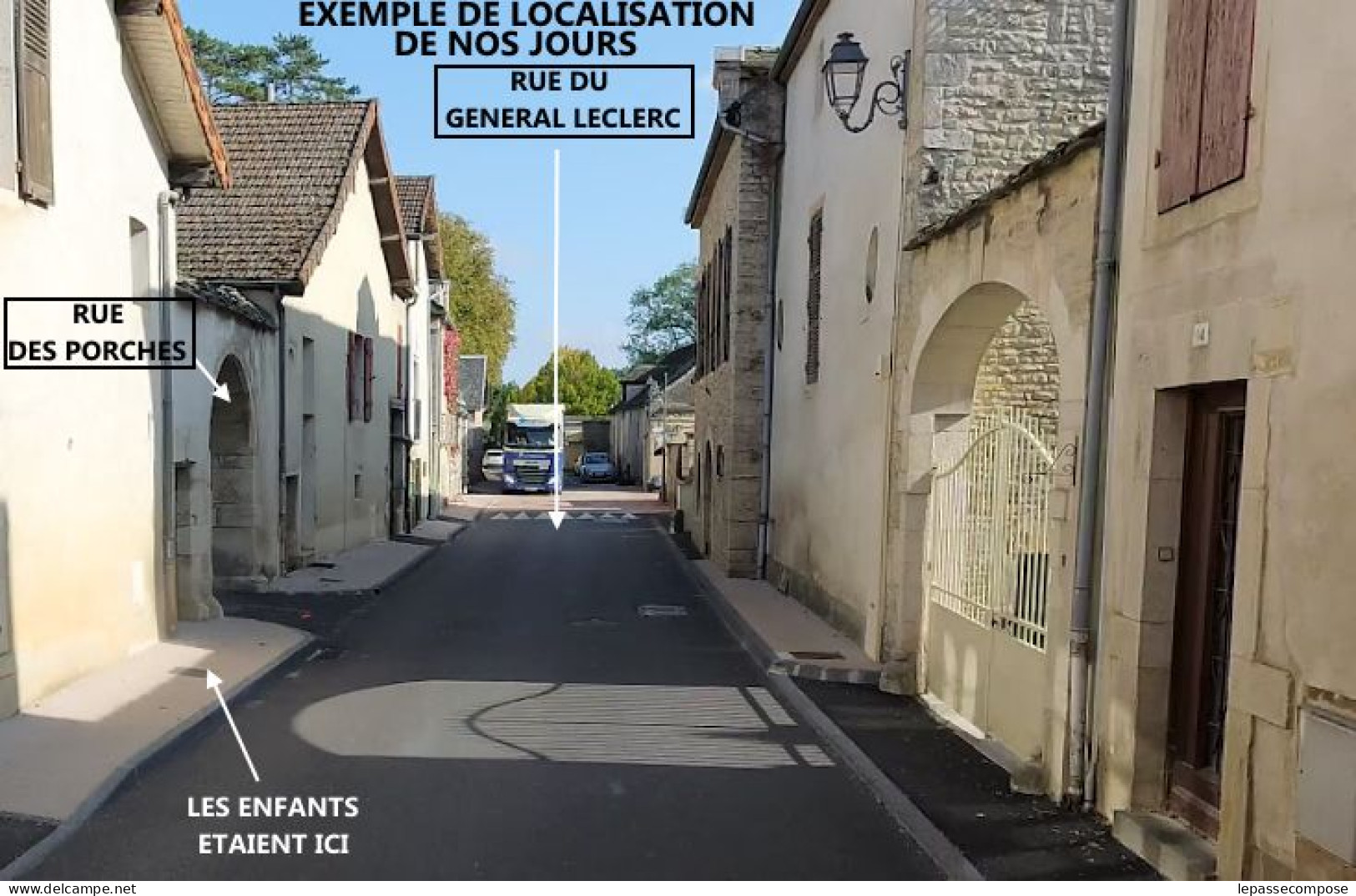 INEDIT SAVIGNY LES BEAUNE - SOLDATS ALLEMANDS ET ENFANTS - DE NOS JOURS RUE DU GENERAL LECLERC + RUE DES PORCHES - Sonstige & Ohne Zuordnung