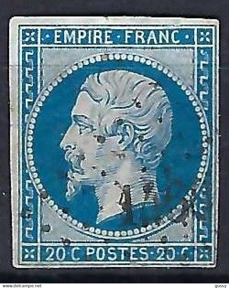 FRANCE Classique, B Obl. PC Des Villes Sur TP Isolés: PC 1460 (Guebwiller,2) Sur Y&T 14A - 1853-1860 Napoleon III