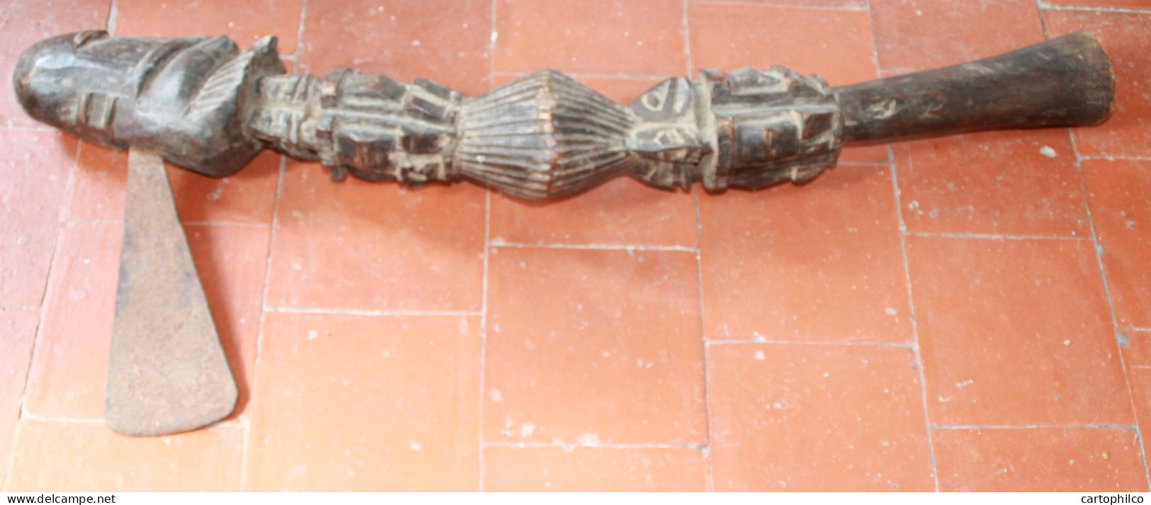 Art Africain Dogon Mali Hache Decorative 84 Cm - Art Africain