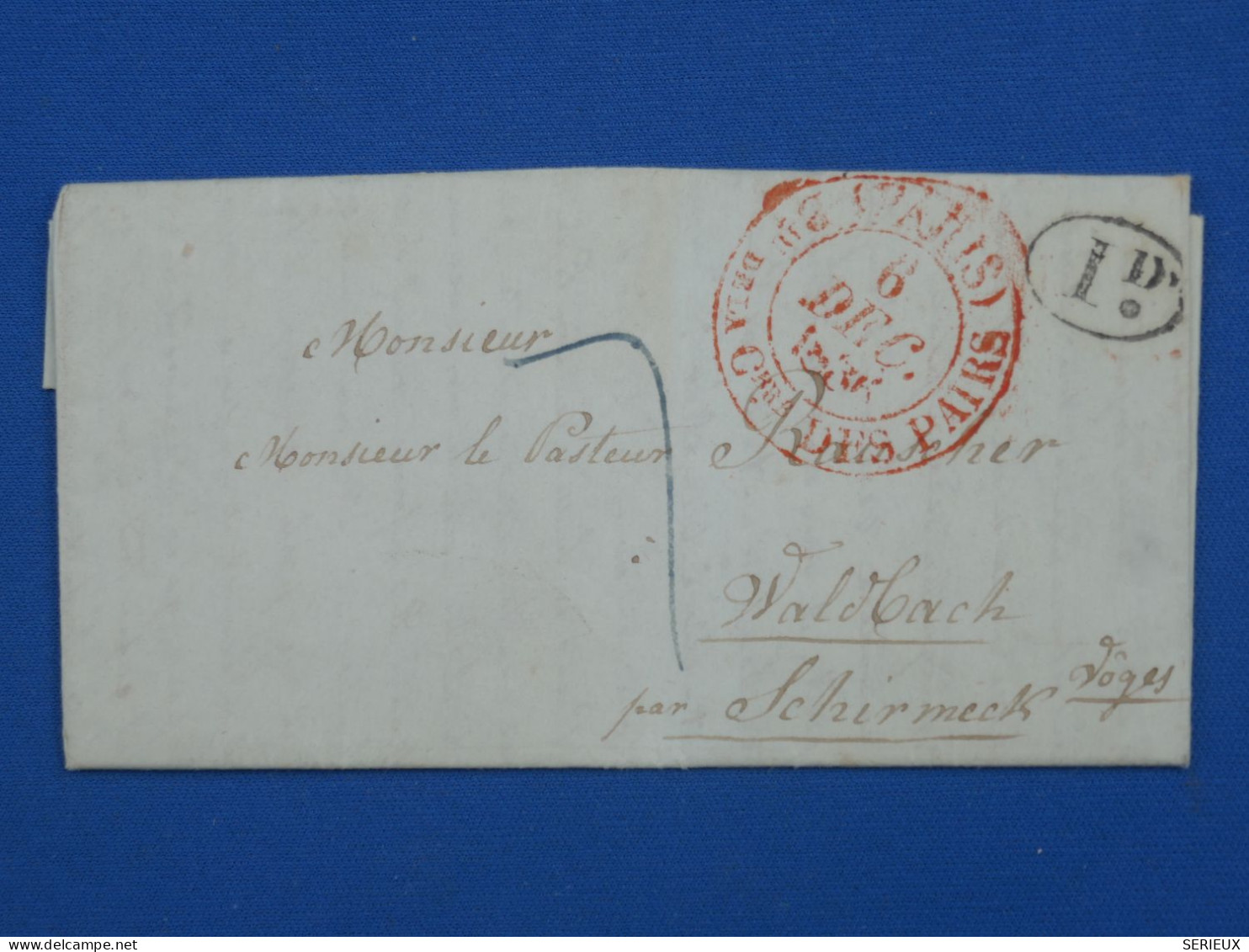 DP2 FRANCE  LETTRE RR CHAMBRE DES PAIRS PARIS   1836  A SCHIRMECK ++AFF. INTERESSANT++ - 1801-1848: Voorlopers XIX