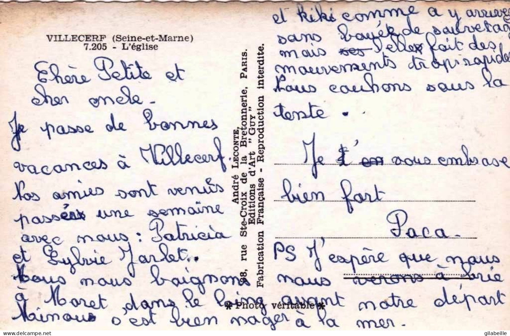 77 - Seine Et Marne -  VILLECERF -  L église - Autres & Non Classés