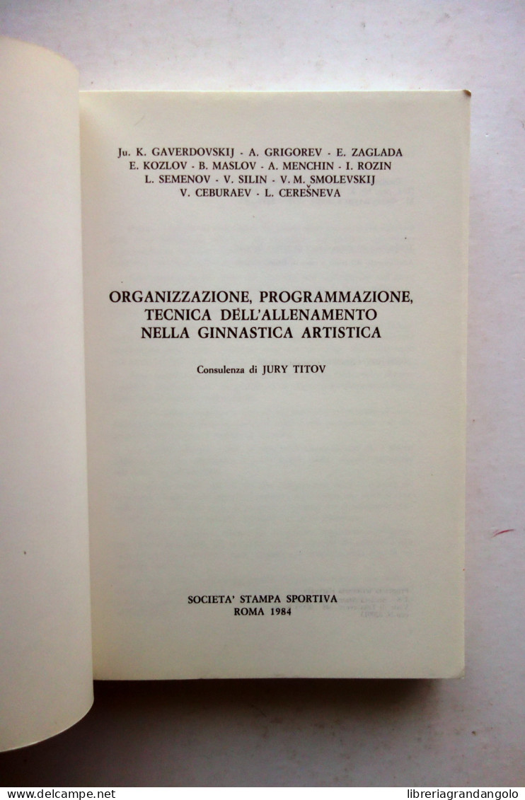 Organizzazione Programmazione Allenamento Nella Ginnastica Artistica Titov 1984 - Non Classificati