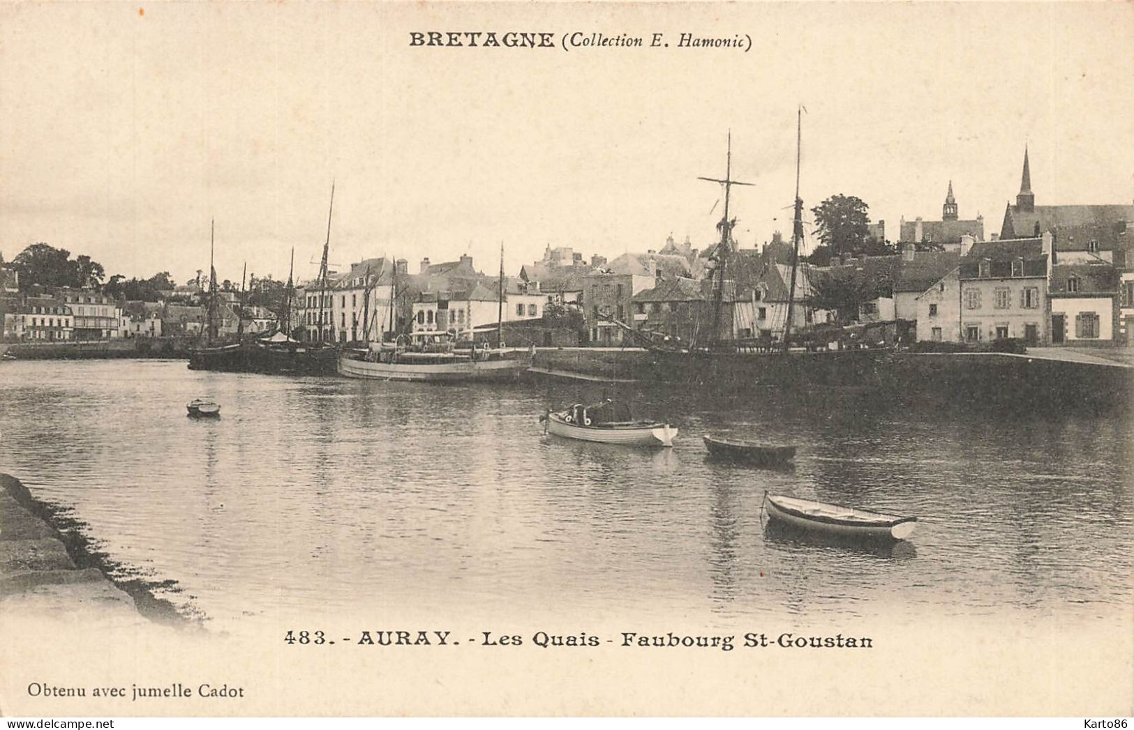 Auray * Les Quais Et Le Faubourg St Goustan * Bateaux - Auray