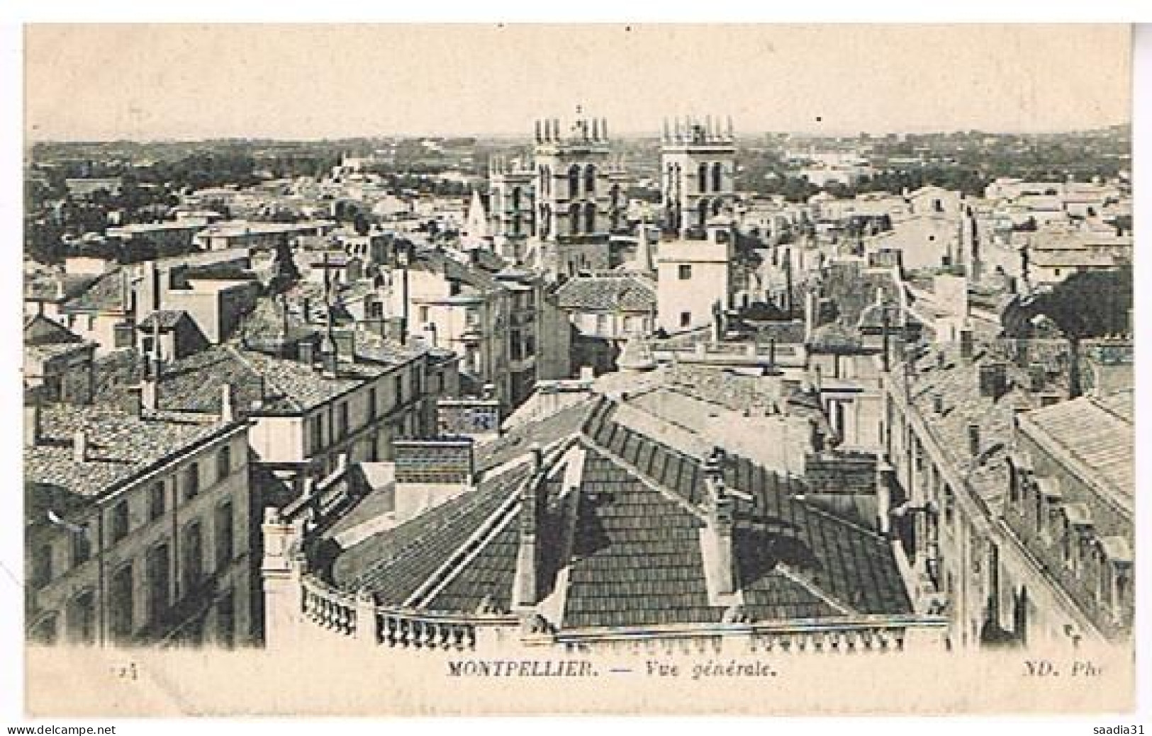 34  MONTPELLIER   VUE GENERALE - Montpellier