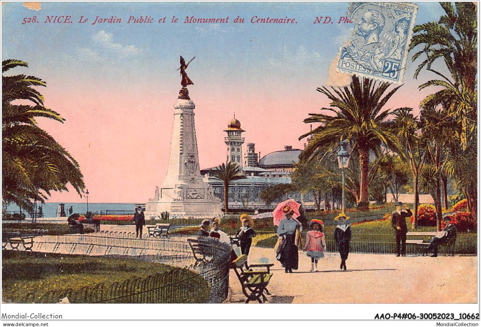 AAOP4-06-0285 - NICE - Le Jardin Public Et Le Monument Du Centenaire - Parks