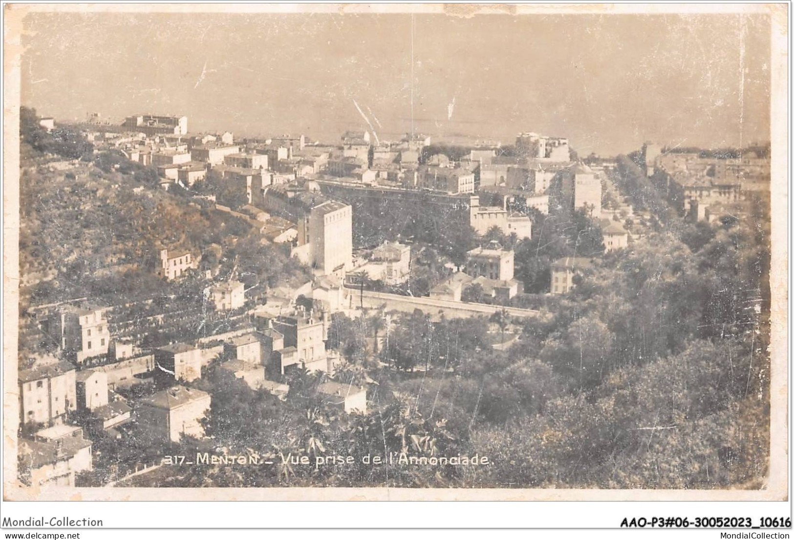 AAOP3-06-0261 - MENTON - Vue Prise De L'Annonciade - Menton