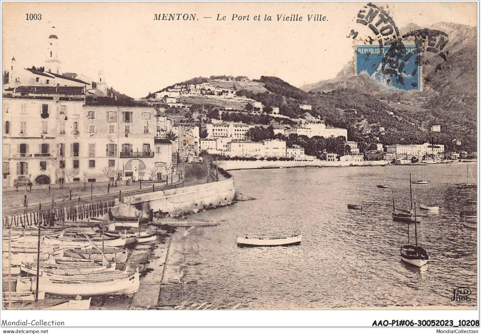 AAOP1-06-0059 - MENTON - Le Port Et La Vieille Ville - Menton