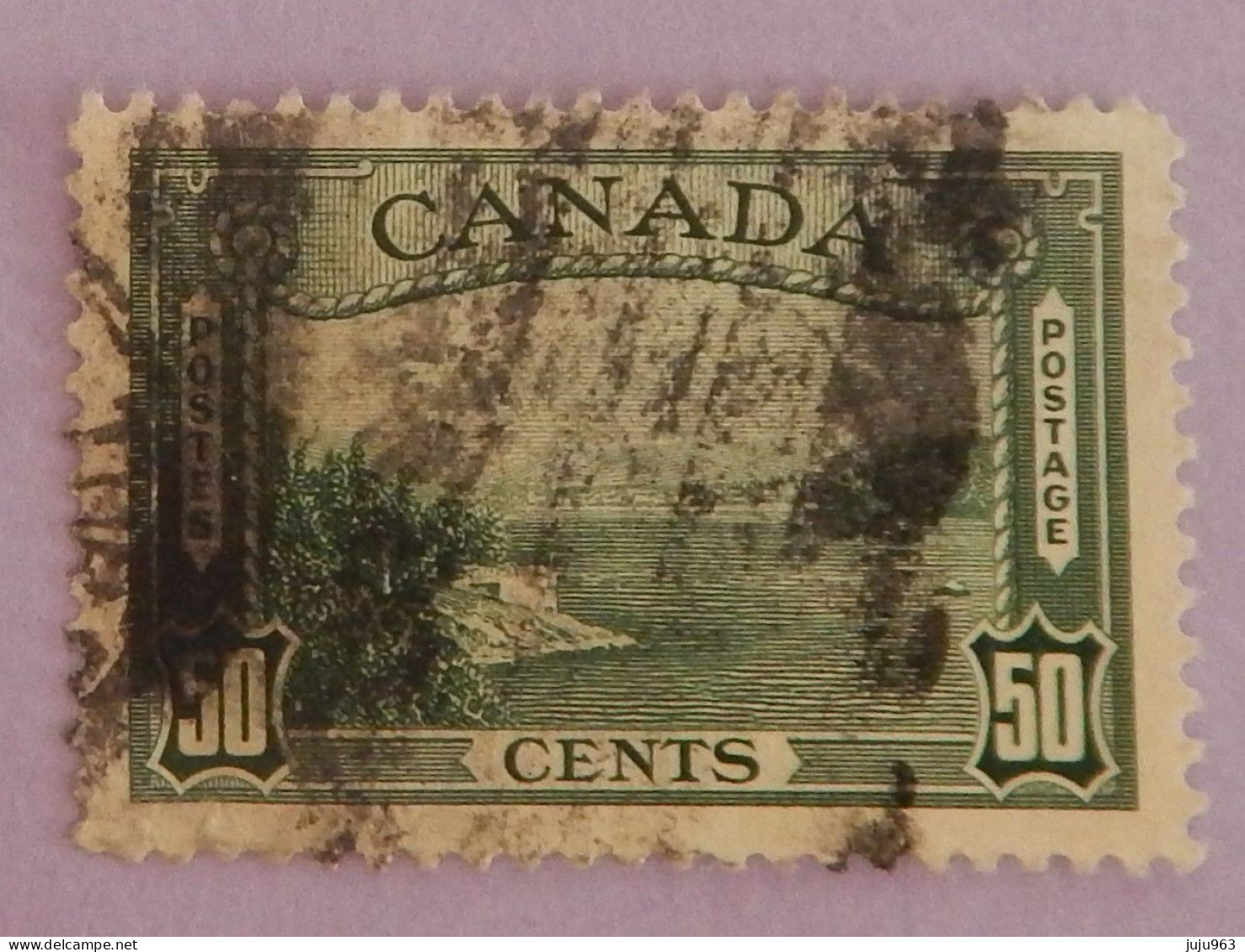 CANADA YT 200 OBLITERE "PORT DE VANCOUVER" ANNÉE 1938 COTE 13 - Gebraucht