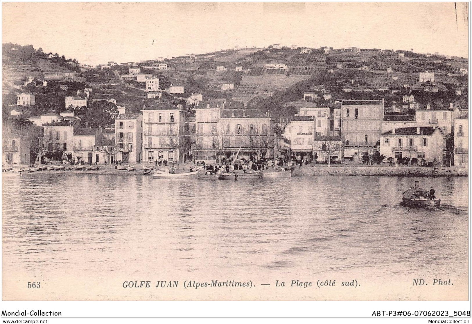 ABTP3-06-0212 - GOLFE JUAN - La Plage - Cote Sud - Vallauris