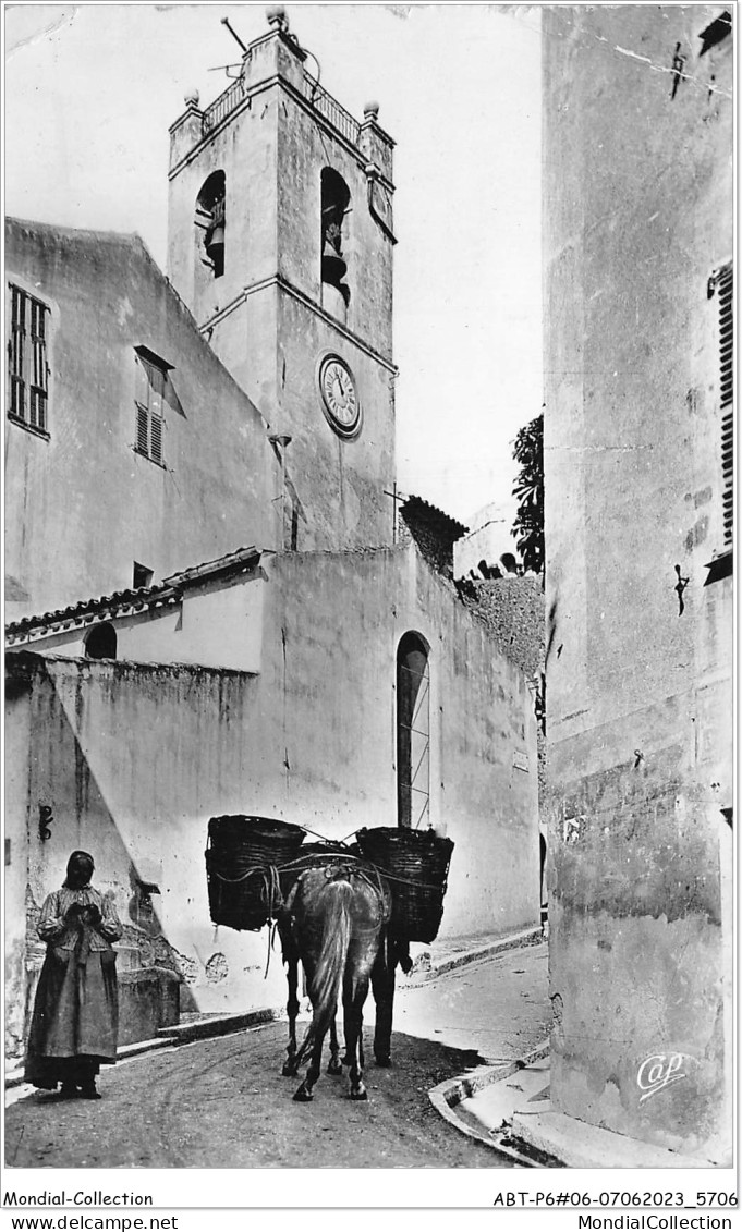 ABTP6-06-0542 - CAGNES-SUR-MER - La Monte De La Bourgade Et Le Clocher De L'Eglise  - Cagnes-sur-Mer