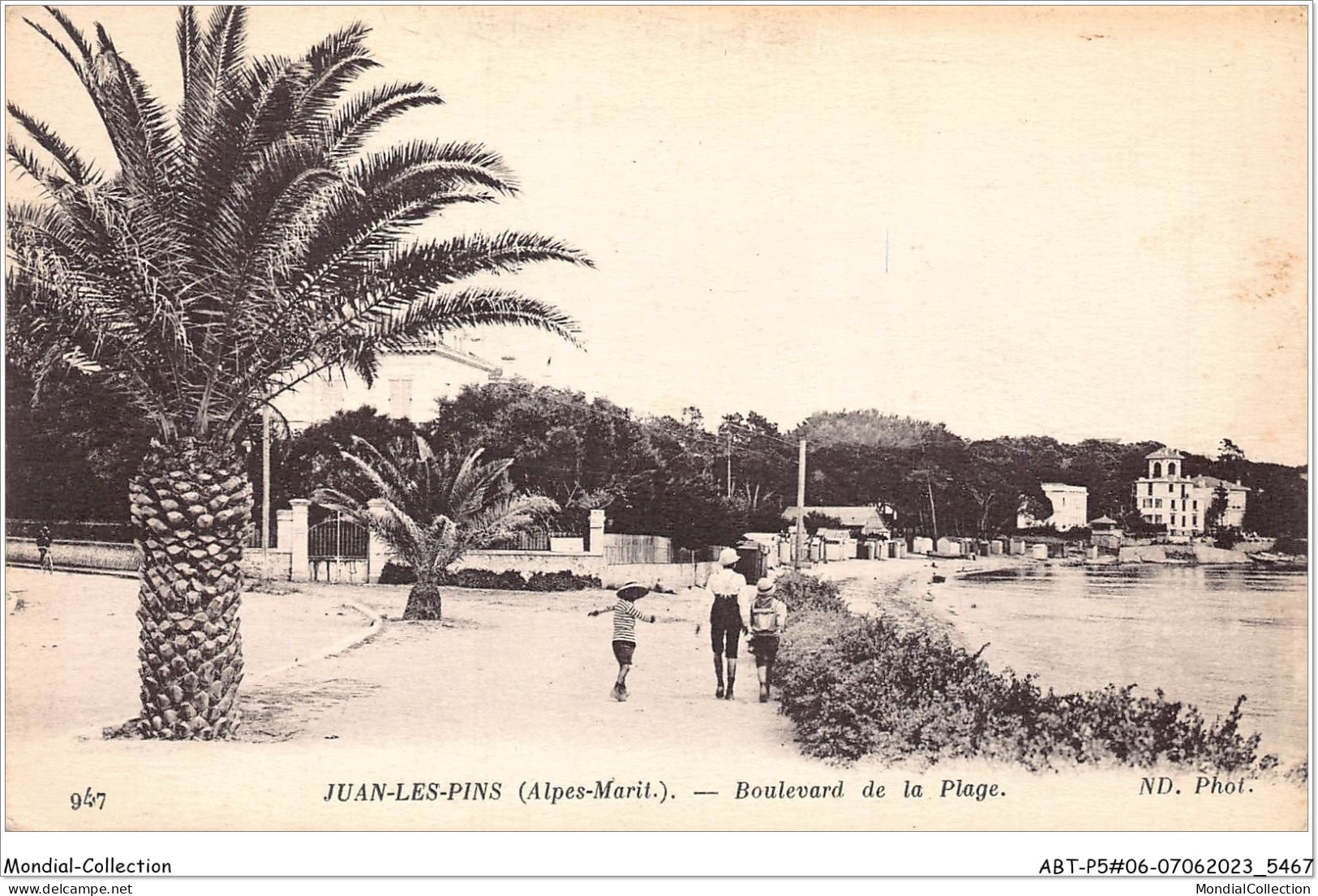 ABTP5-06-0422 - JUAN-LES-PINS - Boulevard De La Plage - Juan-les-Pins