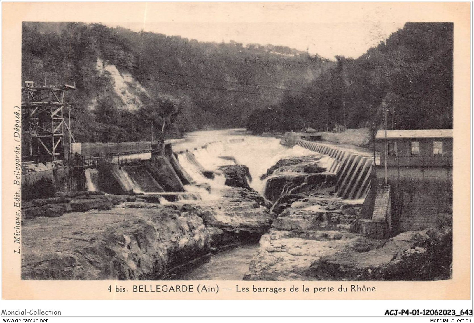 ACJP4-01-0272 -  BELLEGARDE - Les Barrages De La Perte Du Rhone - Bellegarde-sur-Valserine