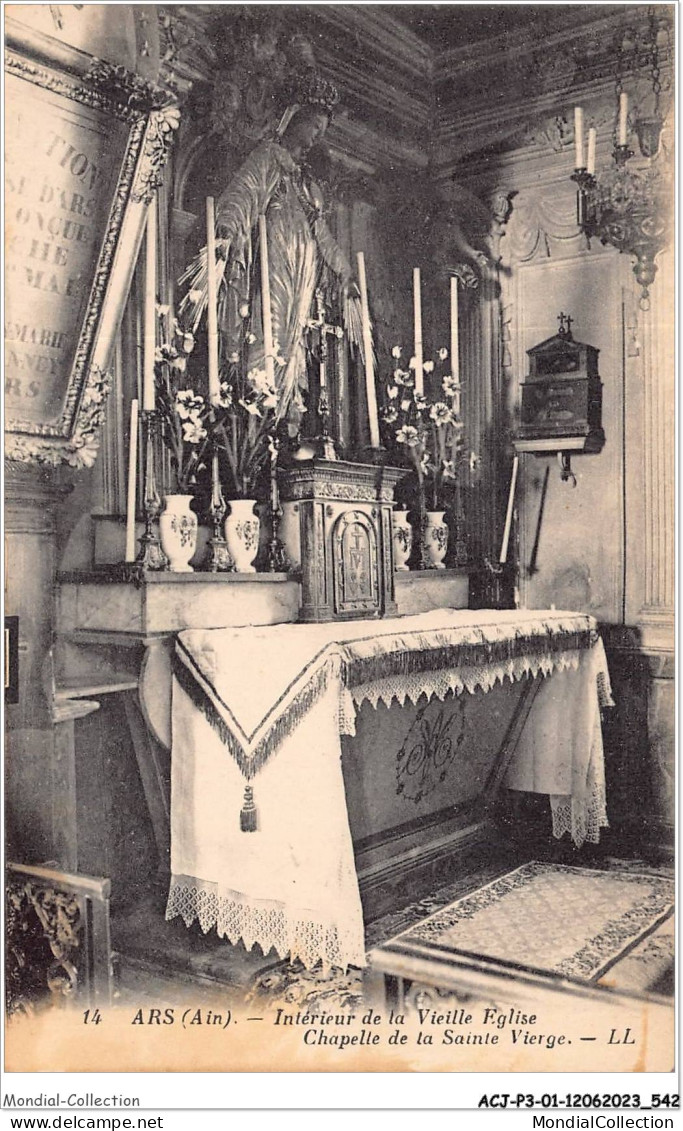 ACJP3-01-0221 - ARS - Interieur De La Vieille Eglise ,Chapelle De La Sainte Vierge - Ars-sur-Formans