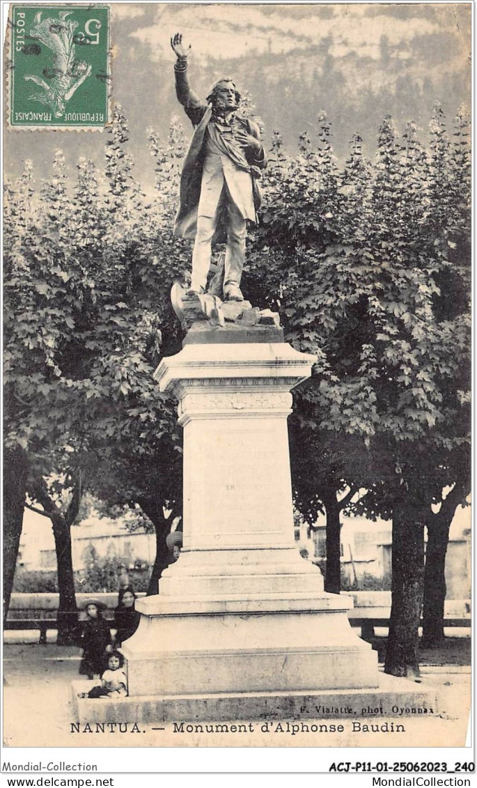 ACJP11-01-1054 - NANTUA - Monument D'Alphonse Baudin  - Nantua