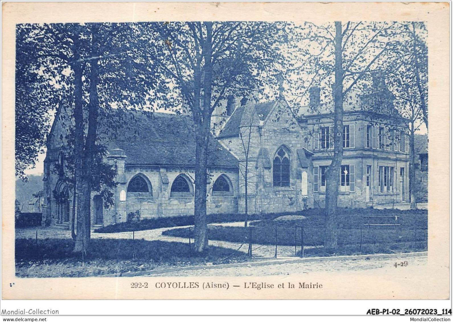 AEBP1-02-0058 - COYOLLES - L'Eglise Et La Mairie   - Soissons