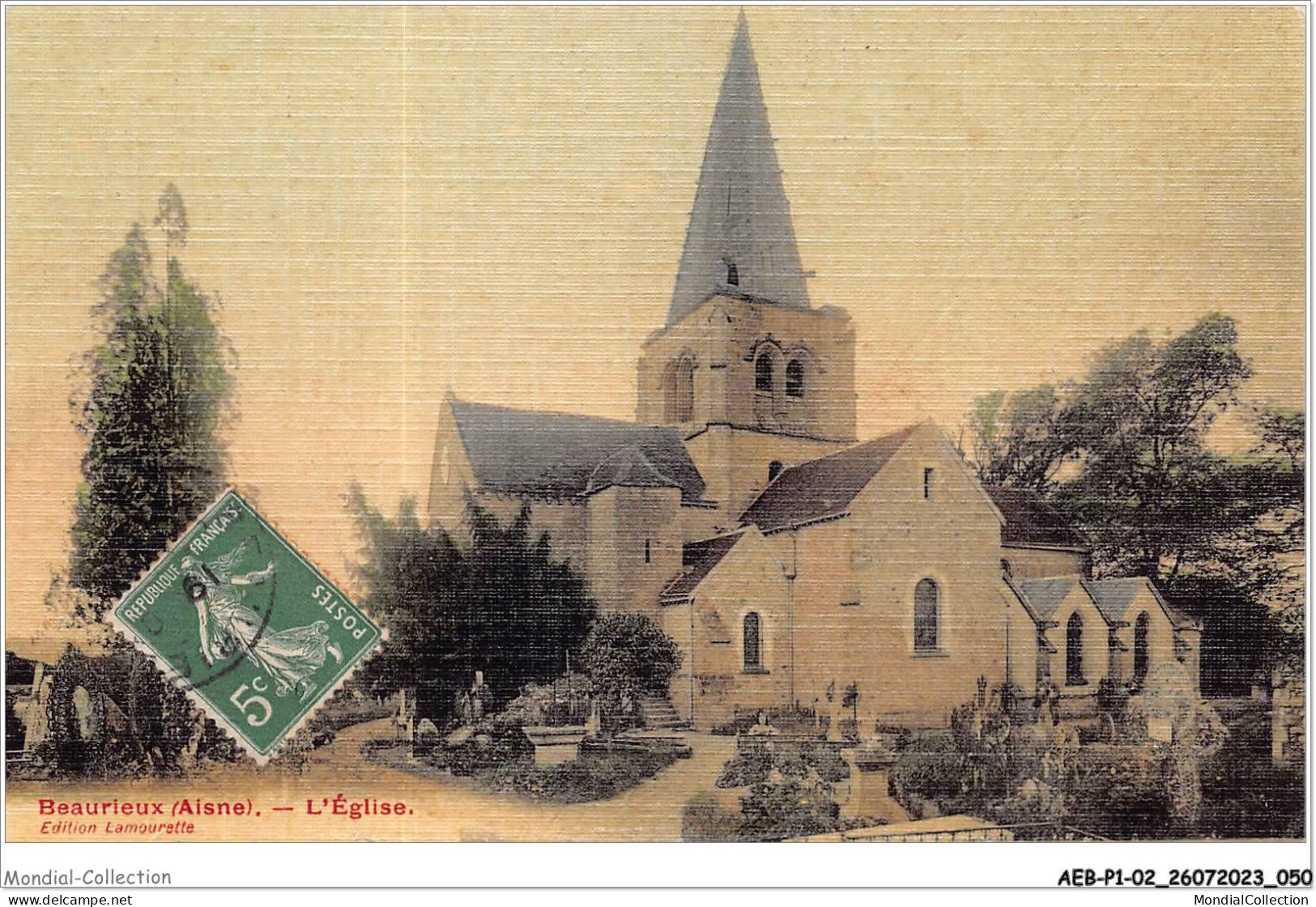 AEBP1-02-0026 - BEAURIEUX - L'église  - Laon