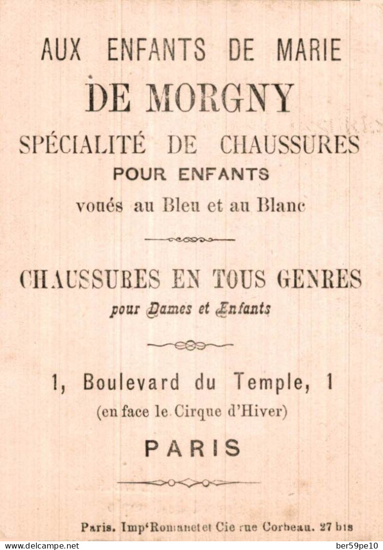 CHROMO AUX ENFANTS DE MARIE DE MORGNY CHAUSSURES ENFANTS  A PARIS COUPLE ET SON CHIEN - Other & Unclassified