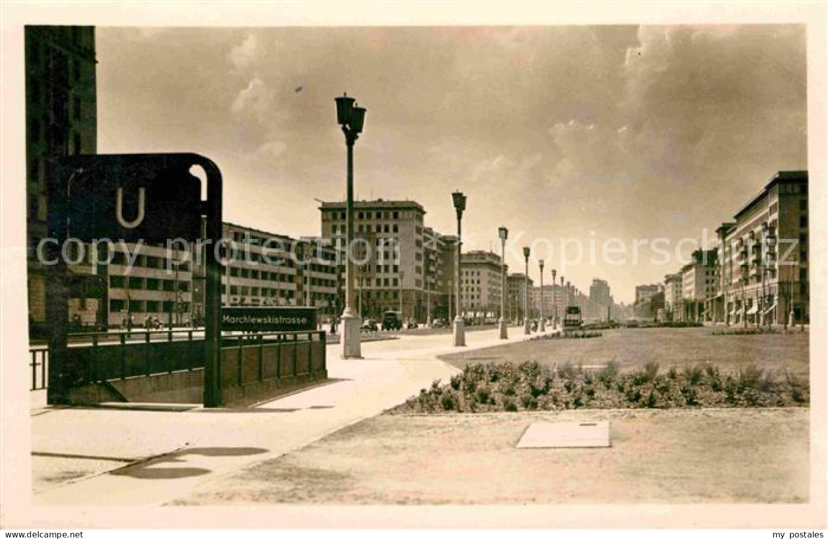 72634477 Berlin Stalinallee U Bahnhof Marchlewskistrasse Berlin - Sonstige & Ohne Zuordnung