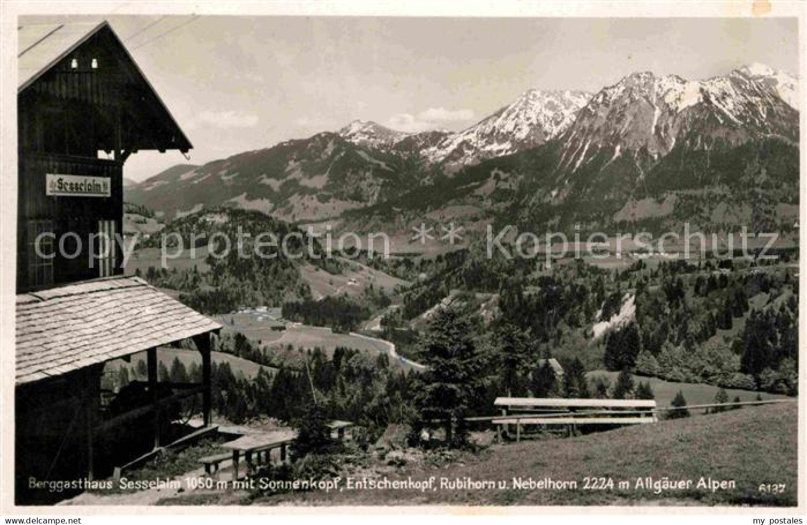 72634429 Allgaeu Region Berggasthaus Sesselalm Sonnnenkopf Entschenkopf Rubihorn - Kempten