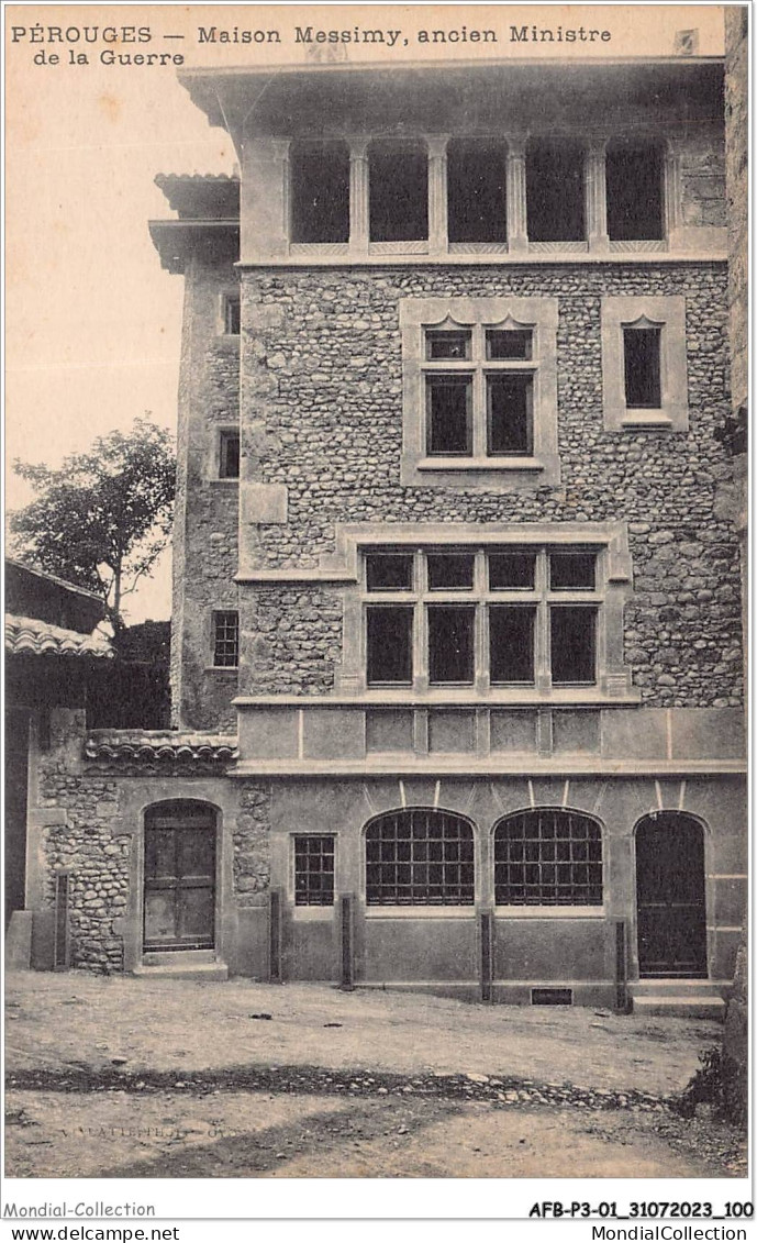 AFBP3-01-0273 - PEROUGES - Maison Messimy Ancien Ministre De La Guerre - Pérouges