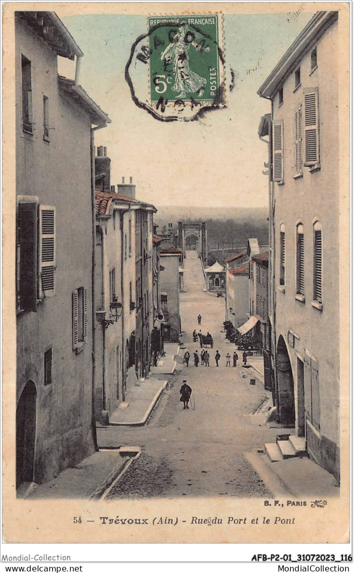 AFBP2-01-0166 - TREVOUX - Rue Du Port Et Le Pont  - Trévoux