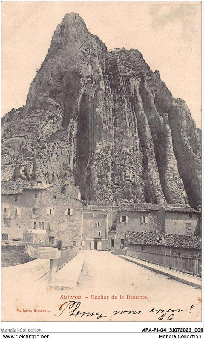 AFAP1-04-0005 - SISTERON - Rocher De La Beaume - Sisteron