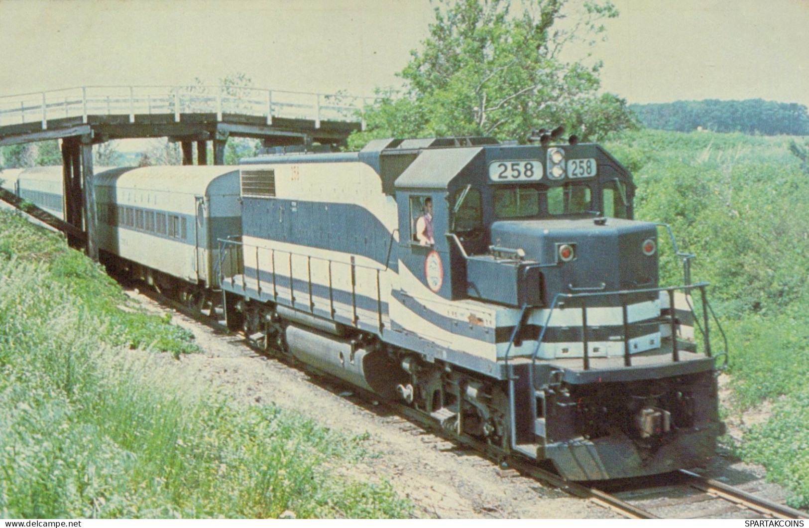 TREN TRANSPORTE Ferroviario Vintage Tarjeta Postal CPSMF #PAA613.A - Trains