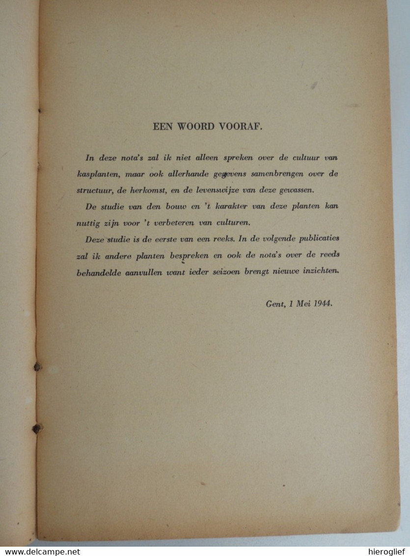 DE CULTUUR VAN KASPLANTEN Door Jan Van Holder Tuinbouw Serre Bloementeelt Flora Bloemen Planten Families Telen Verzorgen - Pratique