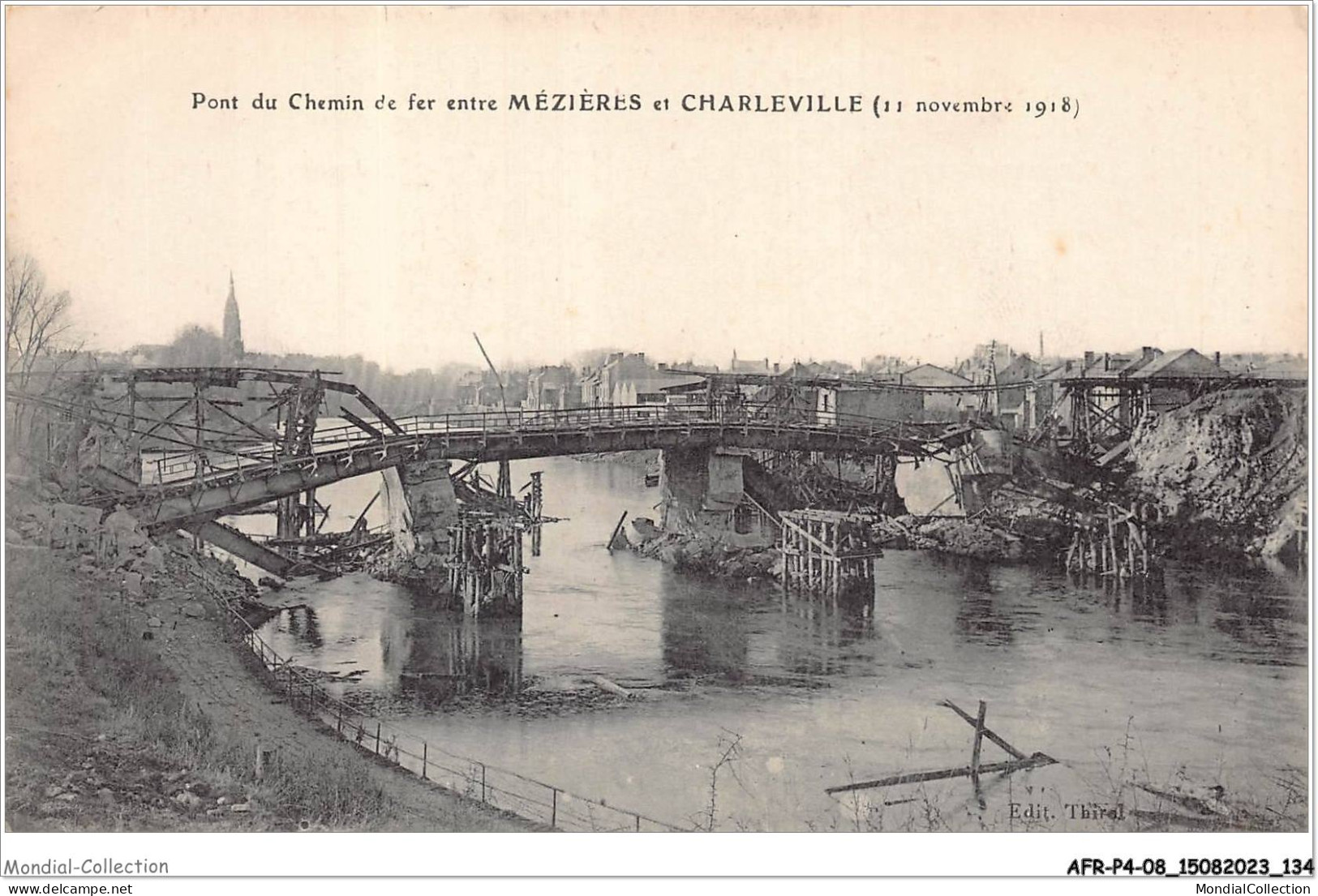 AFRP4-08-0315 - Pont Du Chemin De Fer Entre - MEZIERES Et CHARLEVILLE - Charleville