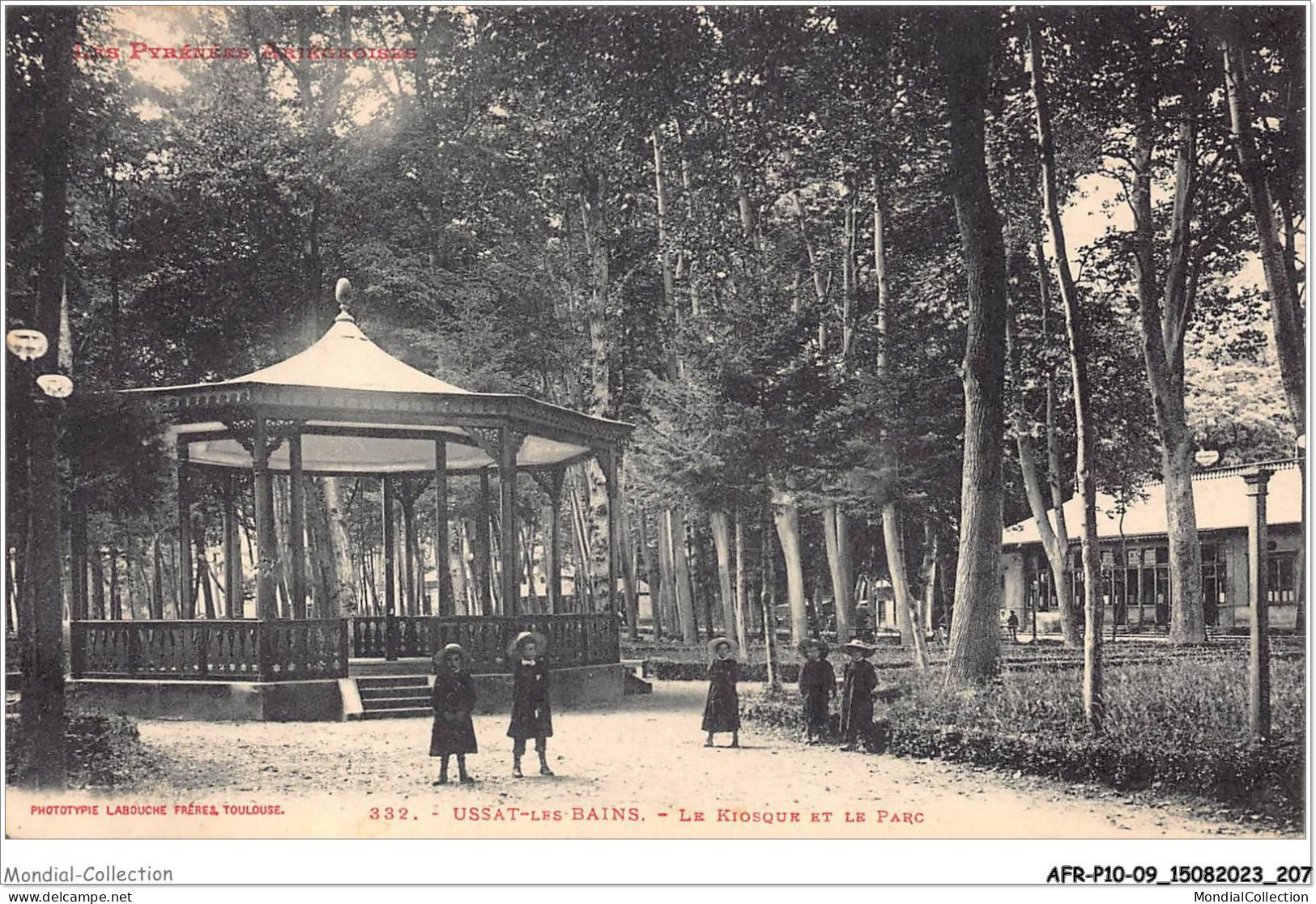 AFRP10-09-0991 - USSAT-LES-BAINS - Le Kiosque Et Le Parc - Foix