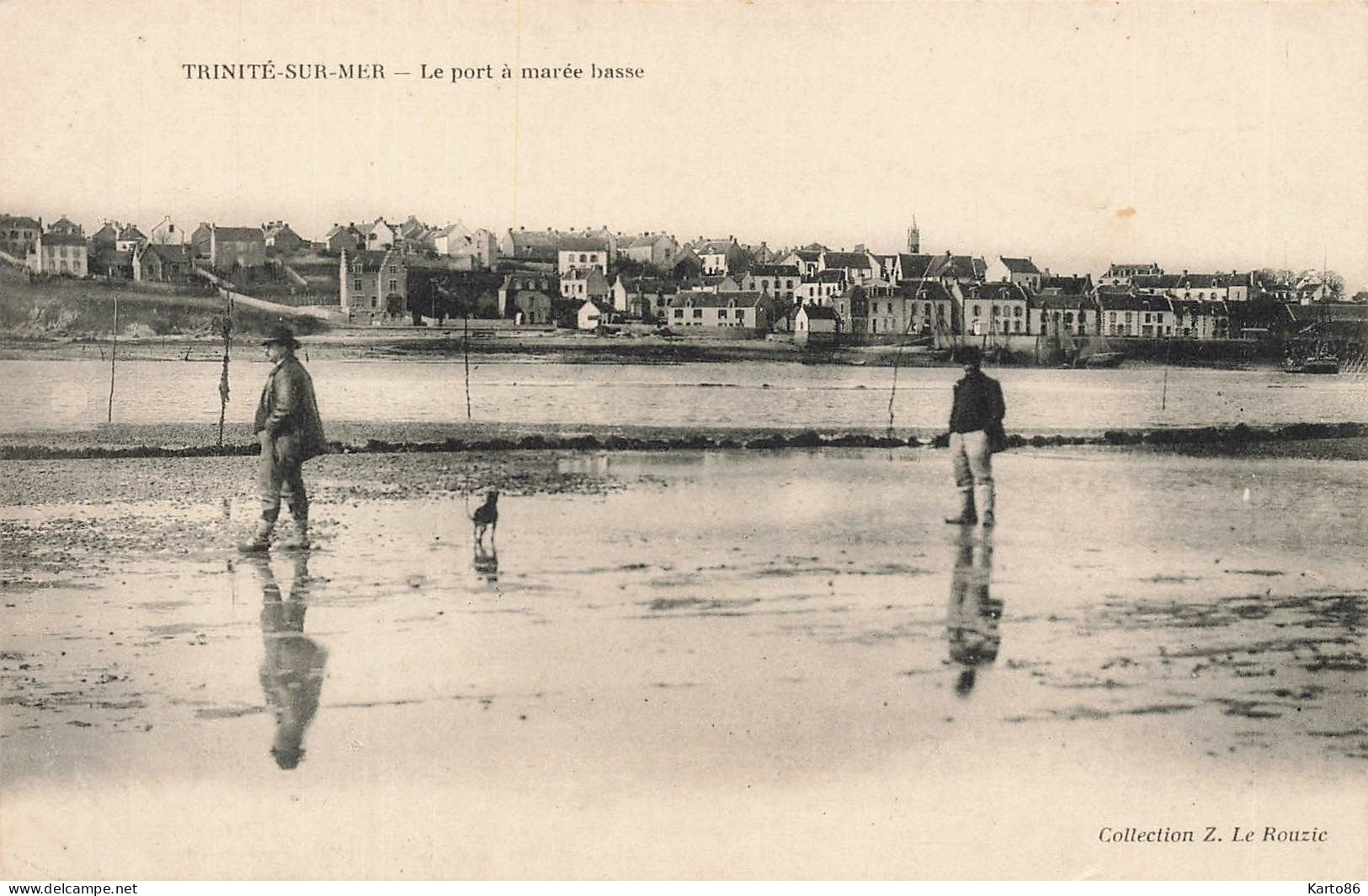 La Trinité Sur Mer * Le Port à Marée Basse * Villageois - La Trinite Sur Mer