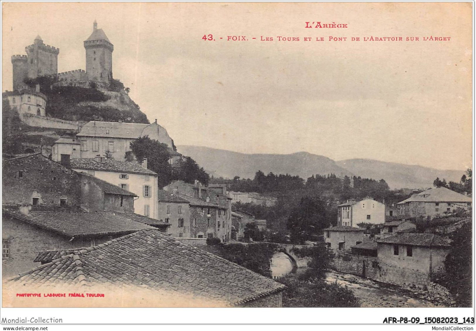 AFRP8-09-0724 - FOIX - Les Tours Et Le Pont De L'abattoir Sur L'arget - Foix