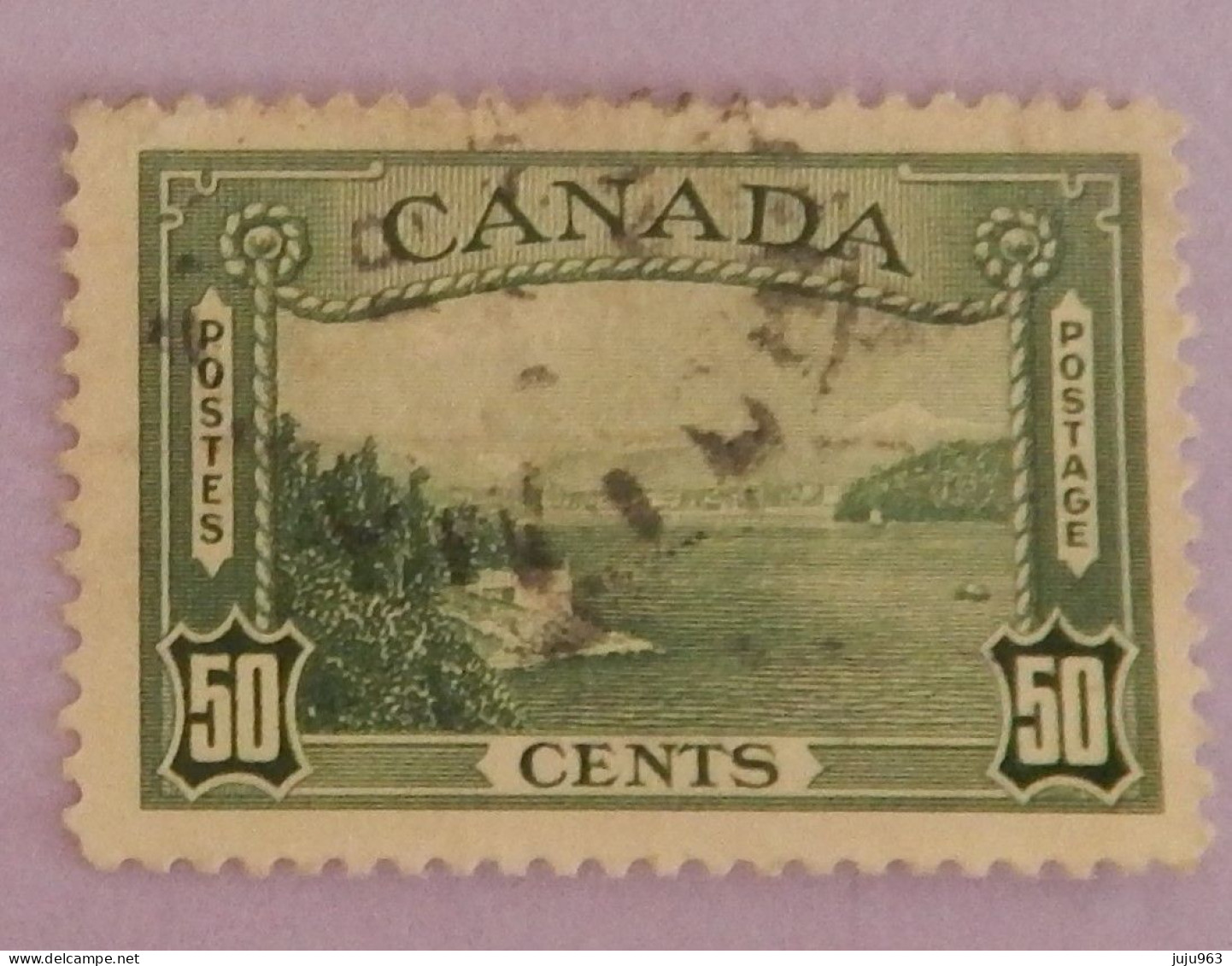 CANADA YT 200 OBLITERE "PORT DE VANCOUVER" ANNÉE 1938 COTE 13 - Oblitérés