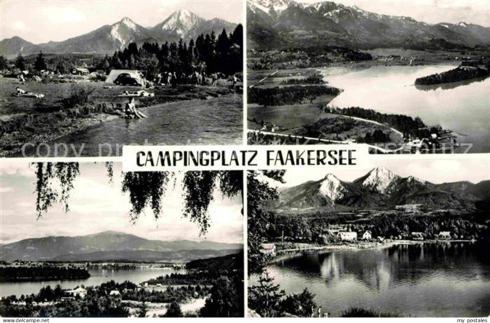 72634222 Faakersee Campingplatz Fliegeraufnahme Teilansicht  Faakersee - Sonstige & Ohne Zuordnung