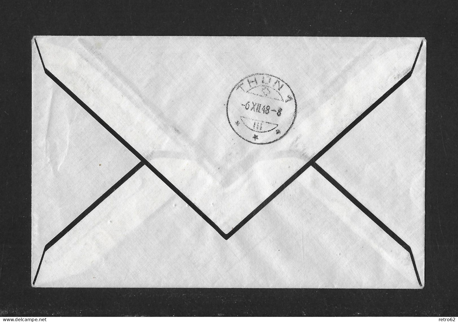 1948 TAG DER BRIEFMARKE SCHAFFHAUSEN ► Chargé-Trauerbrief Von Schaffhausen Nach Thun - Lettres & Documents