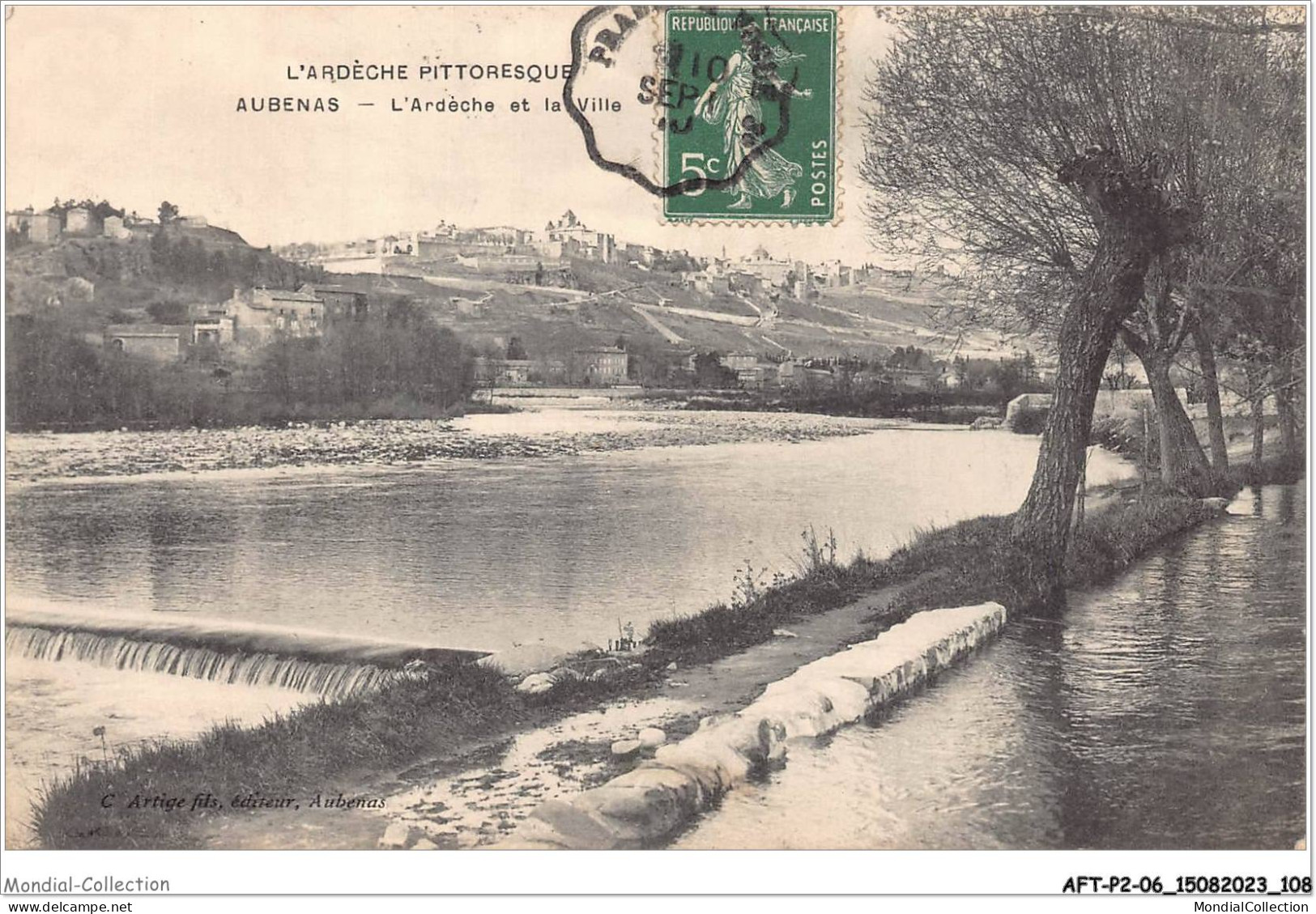 AFTP2-07-0155 - AUBENAS - L'ardèche Et La Ville - Aubenas