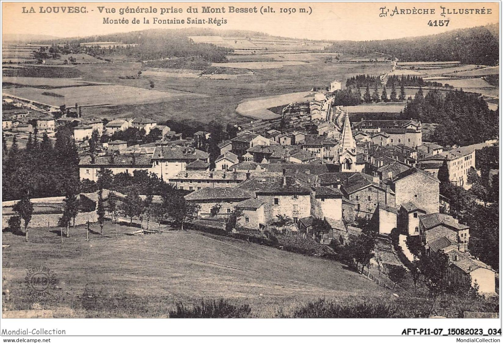 AFTP11-07-1025 - LA LOUVESC - Vue Générale Prise Du Mont Besset - La Louvesc