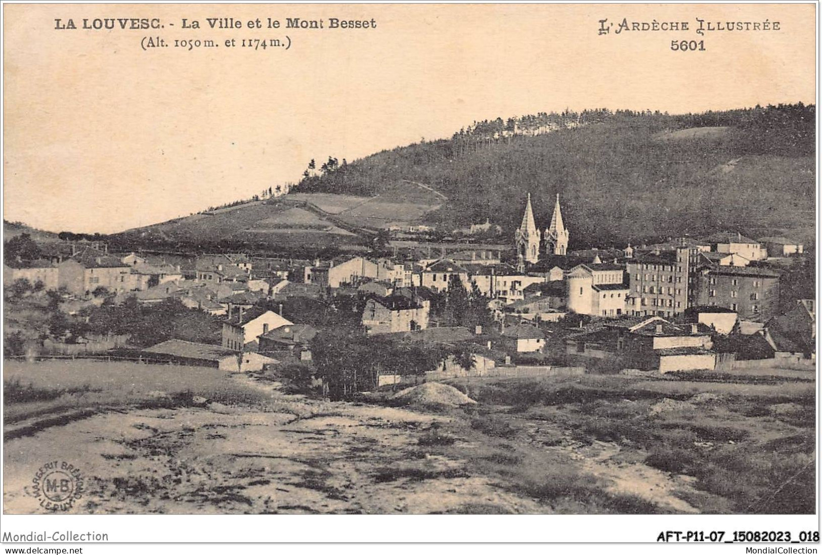 AFTP11-07-1017 - LA LOUVESC - La Ville Et Le Mont Besset - La Louvesc