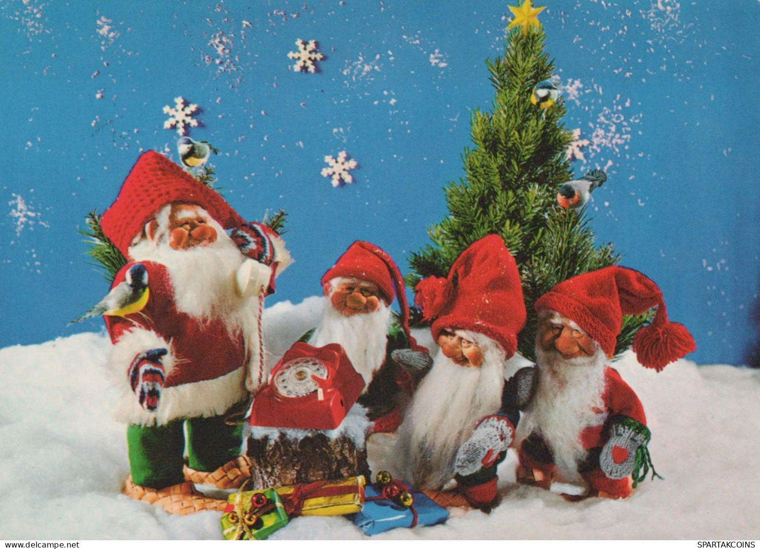 WEIHNACHTSMANN SANTA CLAUS Neujahr Weihnachten Vintage Ansichtskarte Postkarte CPSM #PBB011.A - Santa Claus