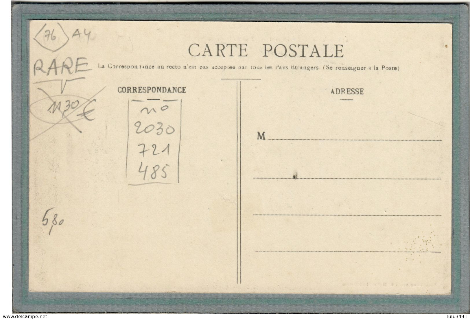 CPA (76) YERVILLE- Aspect De La Boucherie Larson à L'angle De La Rue De La Poste En 1910 - Yerville