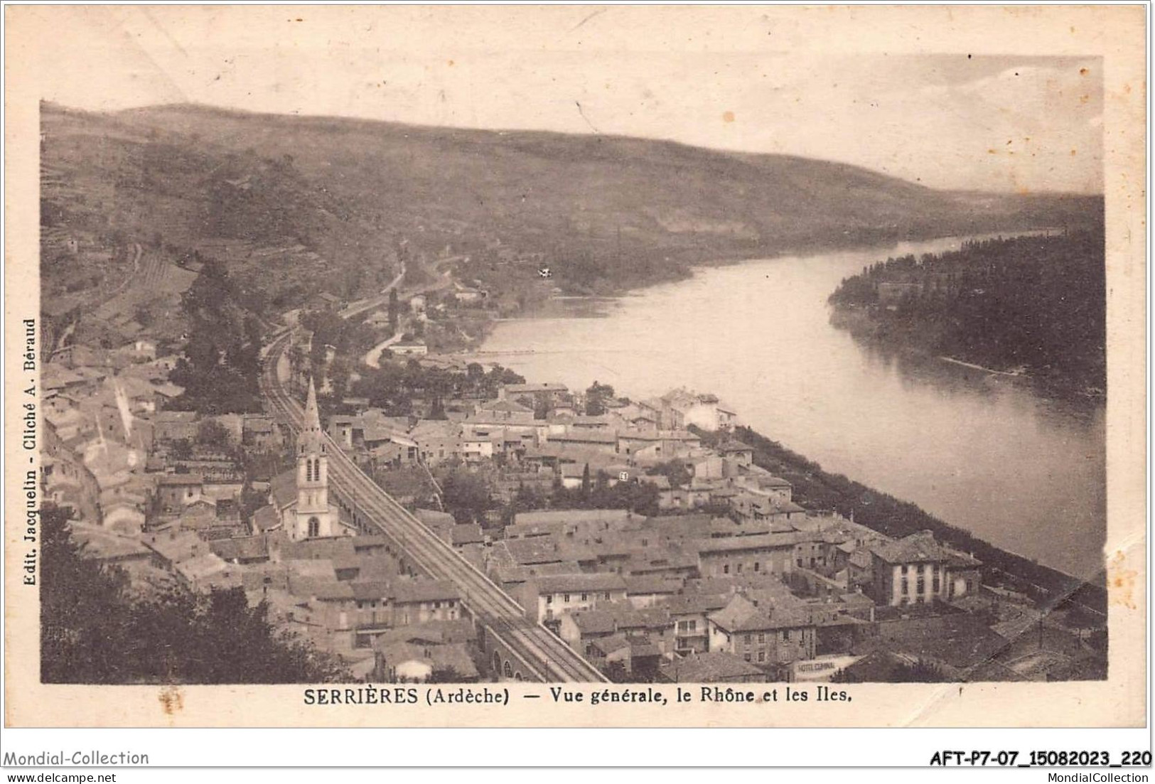 AFTP7-07-0731 - SERIERES - Vue Générale Le Rohne Et Les Iles - Serrières